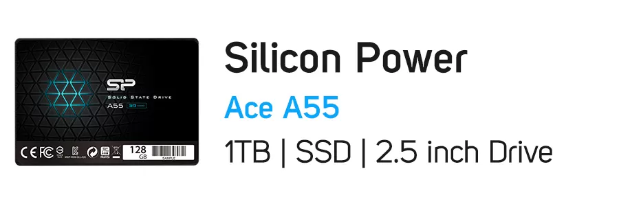 هارد‌ دیسک SSD اینترنال سیلیکون پاور ظرفیت 1 ترابایت Silicon Power Ace A55 1TB