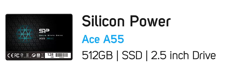 هارد‌ دیسک SSD اینترنال سیلیکون پاور ظرفیت 512 گیگابایت Silicon Power Ace A55 512GB