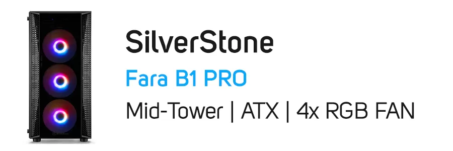 کیس کامپیوتر گیمینگ سیلور استون مدل SilverStone Fara B1 PRO