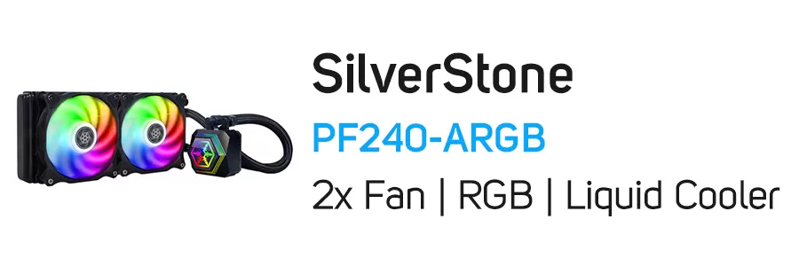 فن خنک کننده آبی پردازنده سیلور استون مدل SilverStone PF240-ARGB