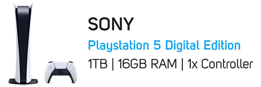 کنسول بازی پلی استیشن سونی مدل Sony Playstation 5 Digital Edition 1TB