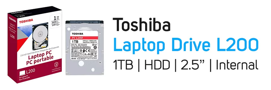 هارد‌ دیسک اینترنال لپ تاپ توشیبا ظرفیت 1 ترابایت مدل Toshiba L200 1TB HDD