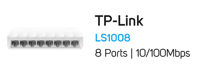 سوئیچ شبکه 8 پورت غیر مدیریتی تی پی لینک مدل TP-Link LS1008 Unmanaged