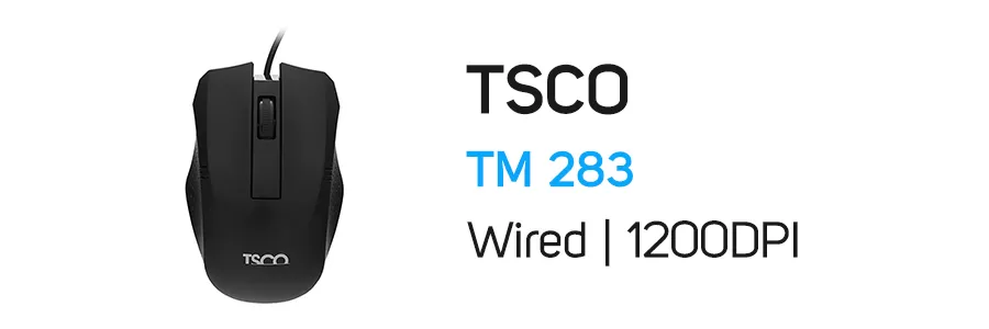 ماوس اپتیکال با سیم تسکو مدل TSCO TM 283 Mouse