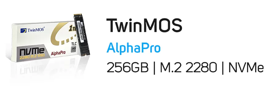 حافظه اینترنال SSD توین موس ظرفیت 256 گیگابایت مدل TwinMOS AlphaPro M.2 NVMe 250GB