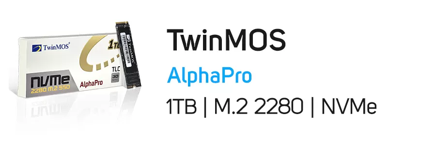 حافظه اینترنال SSD توین موس ظرفیت 1 ترابایت مدل TwinMOS AlphaPro M.2 NVMe 1TB