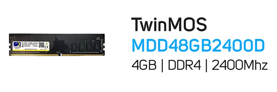 رم کامپیوتر 4 گیگابایت توین موس TwinMOS Mainstream DDR4 2400Mhz CL17