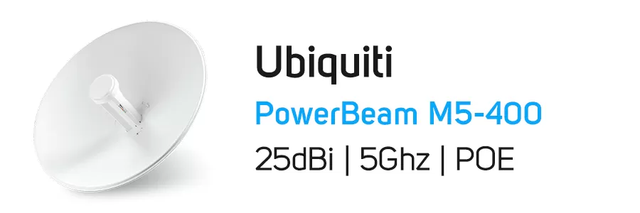 آنتن رادیو وایرلس یوبیکیوتی مدل Ubiquiti PowerBeam M5-400