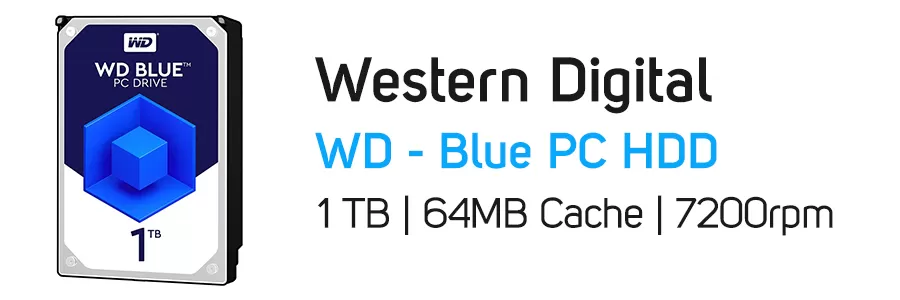 هارد‌ دیسک اینترنال وسترن دیجیتال آبی مدل ظرفیت 1 ترابایت WD Blue 1TB WD10EZEX