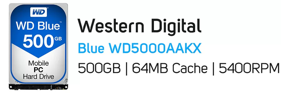 هارد‌ دیسک اینترنال وسترن دیجیتال آبی ظرفیت 500 گیگابایت WD Blue WD5000AAKX 500GB