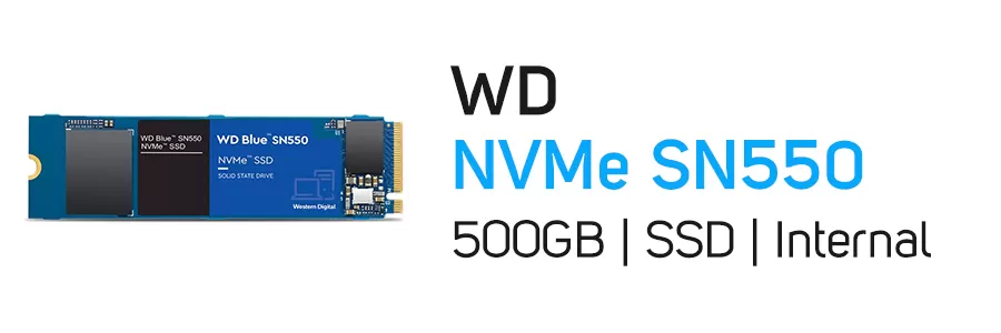 حافظه اینترنال SSD وسترن دیجیتال ظرفیت 240 گیگابایت مدل WD Blue SN550 NVMe 500GB