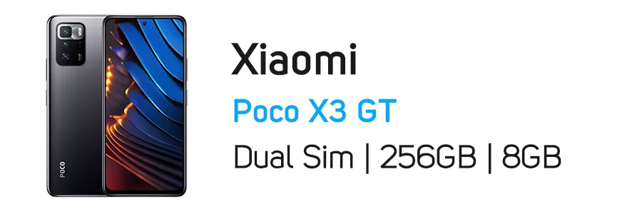 گوشی موبایل شیائومی Xiaomi Poco X3 GT ظرفیت 256 گیگابایت و رم 8 گیگابایت