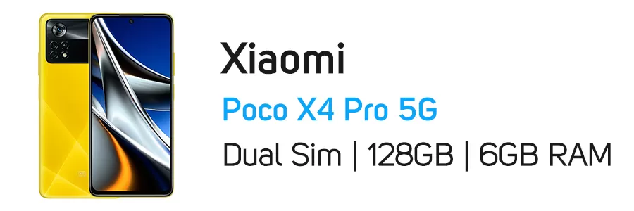 گوشی موبایل Poco X4 Pro 5G پوکو شیائومی ظرفیت 128 گیگابایت و رم 6 گیگ