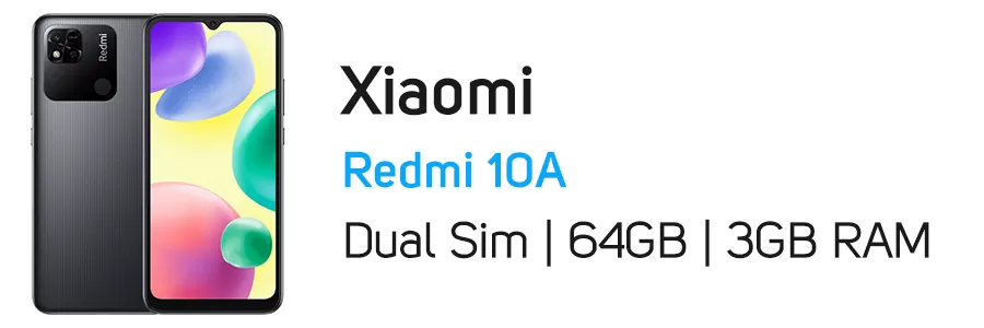 گوشی موبایل ردمی Redmi 10A شیائومی ظرفیت 64 گیگابایت - رم 3 گیگ
