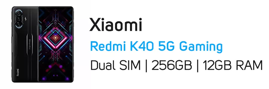 گوشی موبایل Redmi K40 5G  Gaming شیائومی ظرفیت 256 گیگابایت و رم 12 گیگ
