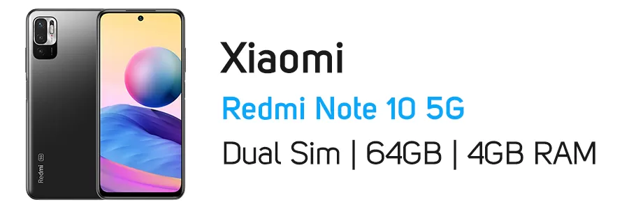 گوشی موبایل Redmi Note 10 5G شیائومی ظرفیت 64 گیگابایت و رم 4 گیگابایت