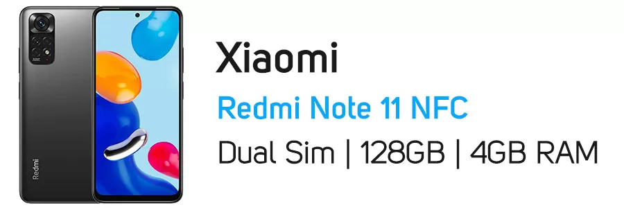 گوشی موبایل Redmi Note 11 NFC شیائومی ظرفیت 128 گیگابایت و رم 4 گیگ
