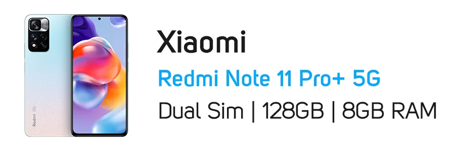 گوشی موبایل Redmi Note 11 Pro Plus 5G شیائومی ظرفیت 128 گیگابایت و رم 8 گیگ