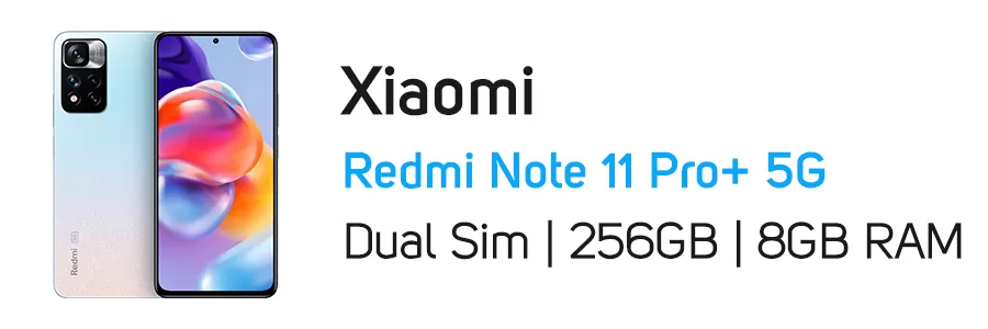 گوشی موبایل Redmi Note 11 Pro Plus 5G شیائومی ظرفیت 256 گیگابایت و رم 8 گیگ
