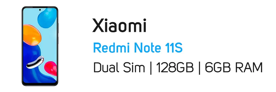 گوشی موبایل Redmi Note 11S شیائومی ظرفیت 128 گیگابایت و رم 6 گیگابایت