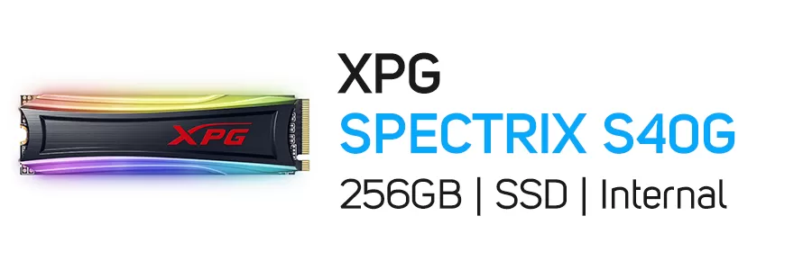 حافظه اینترنال SSD ایکس پی جی ظرفیت 256 گیگابایت مدل XPG SPECTRIX S40G M.2 256GB NVMe