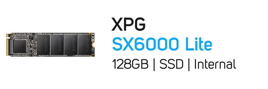 حافظه اینترنال SSD ایکس پی جی ظرفیت 128 گیگابایت مدل XPG SX6000 Lite M.2 2280 128GB NVMe