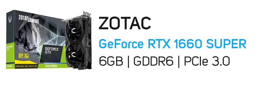 کارت گرافیک گیمینگ زوتک مدل ZOTAC GeForce GTX 1660 SUPER Twin Fan 6GB